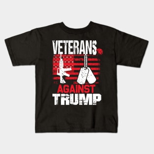 Veterans against trump 2020 election military gift Kids T-Shirt